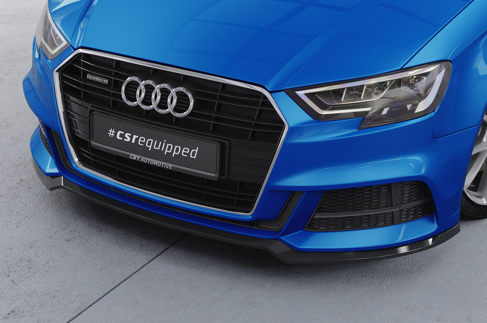 Eleron față Buză spoiler cupe cu ABE pentru Audi A3 S-Line / S3 8V CSL612