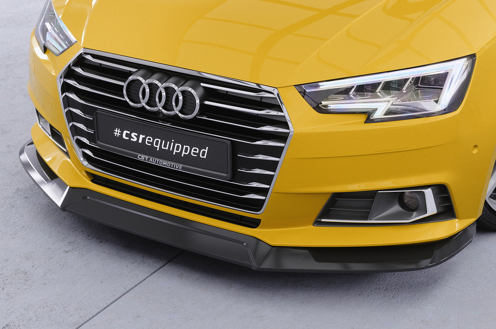 Eleron față Buză spoiler cupe cu ABE pentru Audi A4 B9 (Tip 8W) CSL387