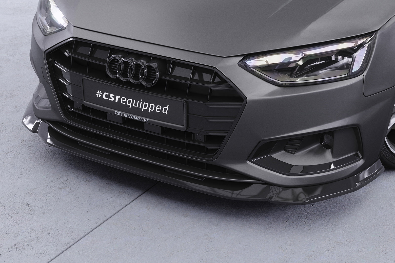 Eleron față Buză spoiler cupe cu ABE pentru Audi A4 B9 (Tip 8W) CSL530