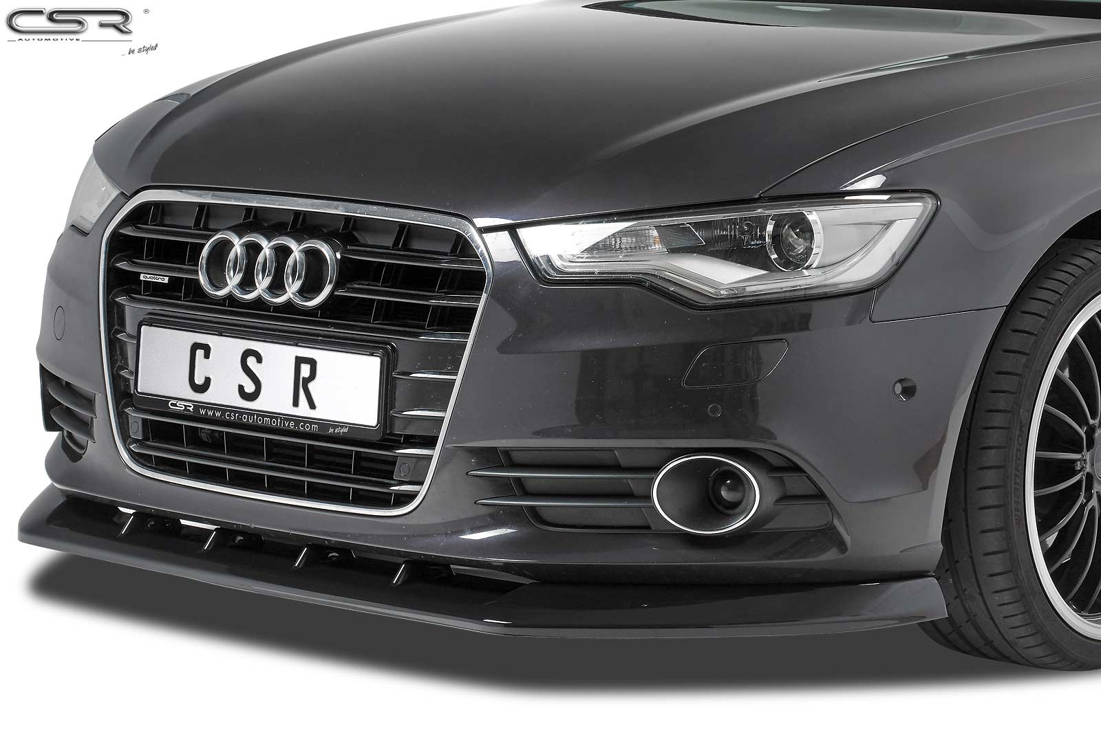 Eleron față Buză spoiler cupă cu ABE pentru Audi A6 C7 4G CSL325