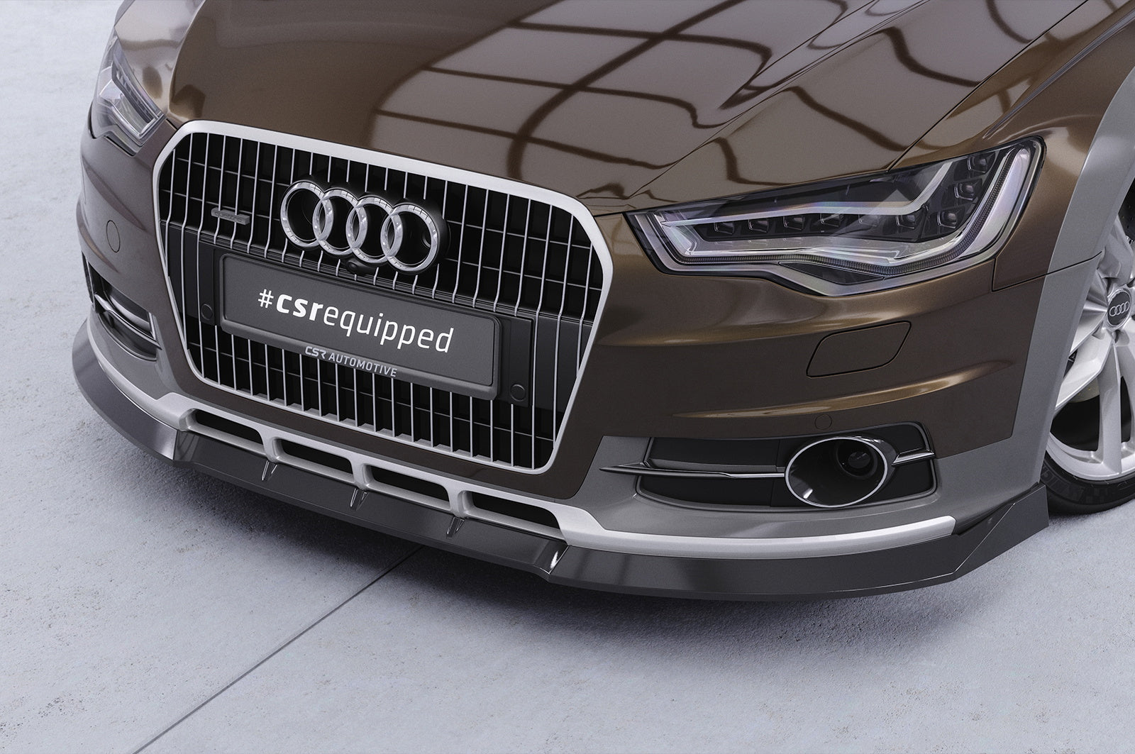 Eleron față Buză spoiler cupe cu ABE pentru Audi A6 C7 (Tip 4G) Allroad CSL809