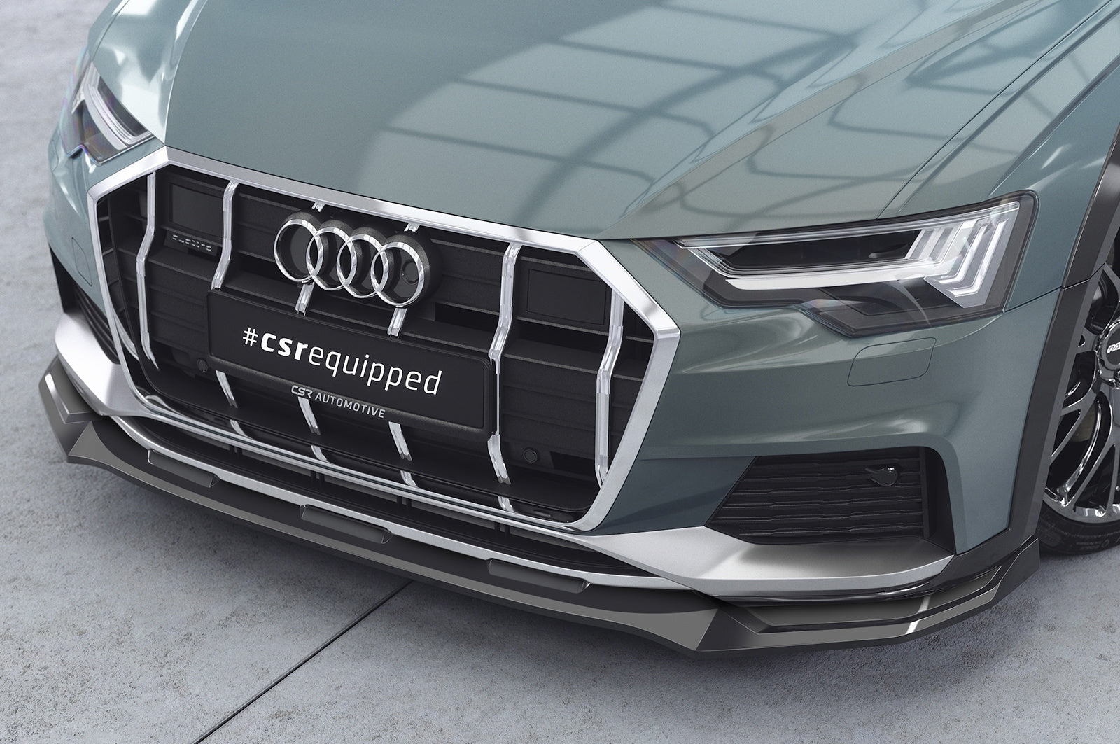 Eleron față Buză spoiler cupe cu ABE pentru Audi A6 C8 (Tip 4K/F2) Allroad CSL726