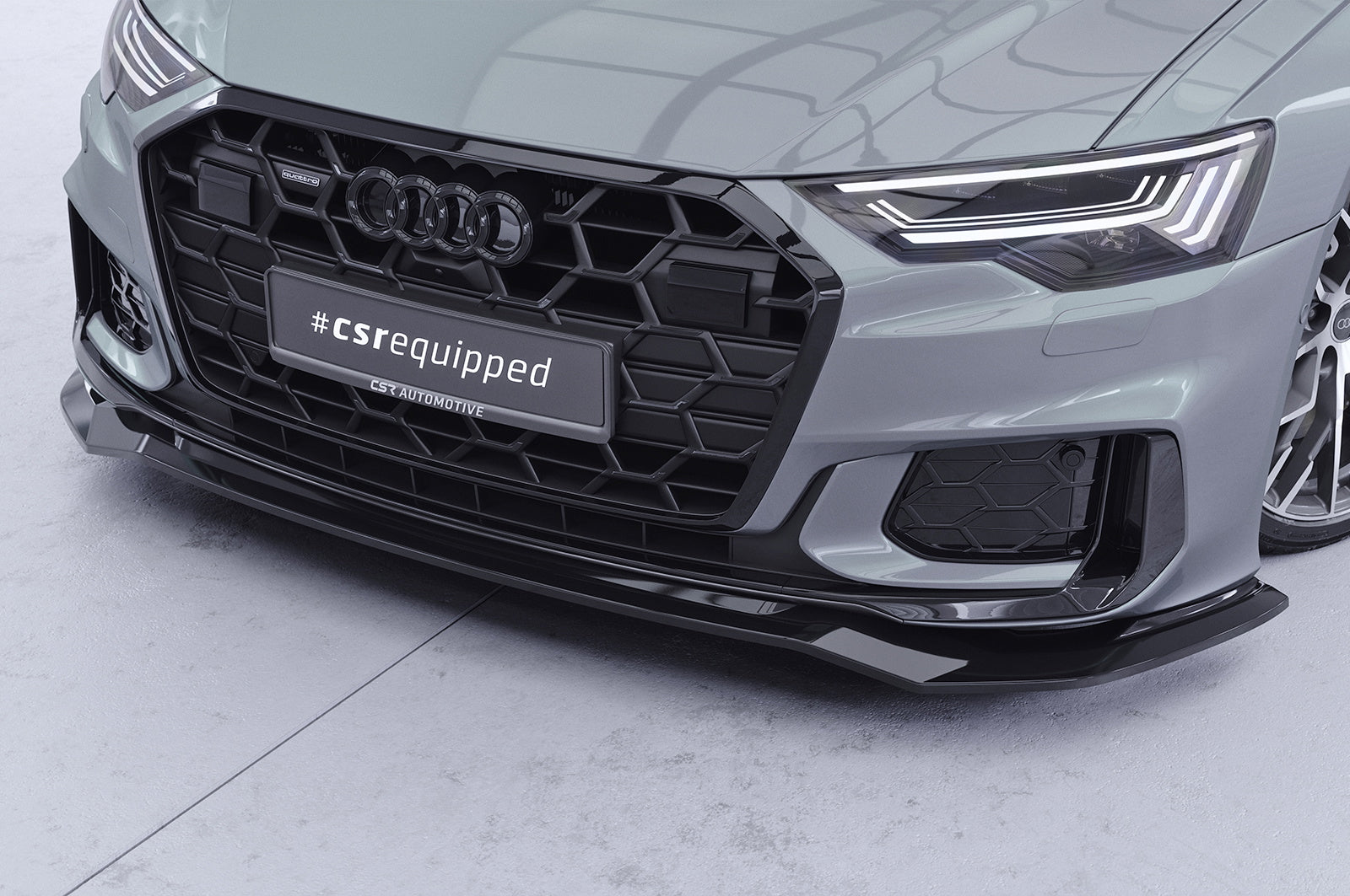 Eleron față Buză spoiler cupe cu ABE pentru Audi A6 / S6 C8 (Tip 4A) CSL976