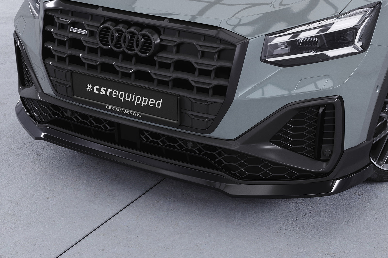 Eleron față Buză spoiler cupe cu ABE pentru Audi Q2 (Tip GA) S-Line CSL771