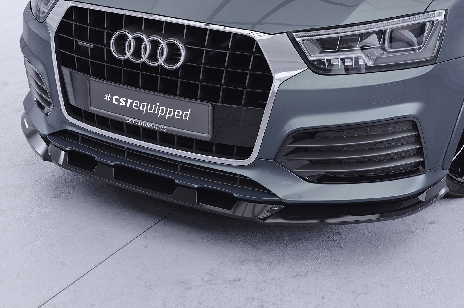Eleron față Buză spoiler cupe cu ABE pentru Audi Q3 (8U) CSL570