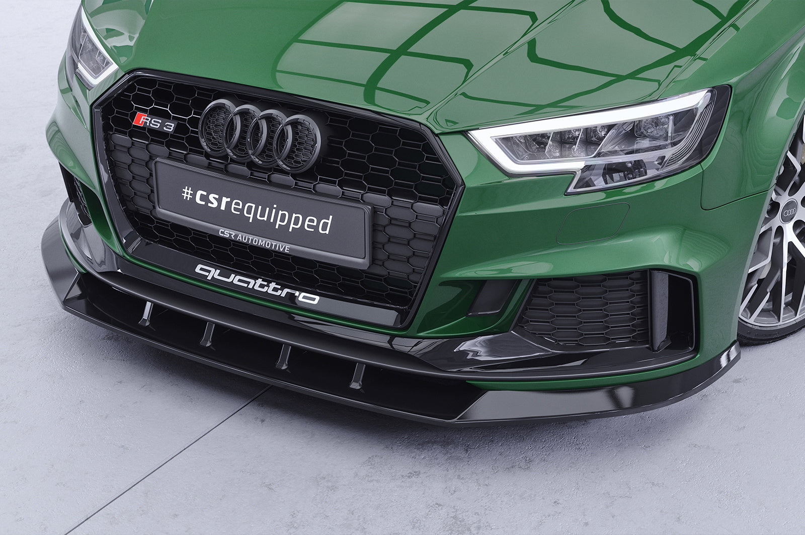 Eleron față Buză spoiler cupă cu ABE pentru Audi RS3 8V CSL322