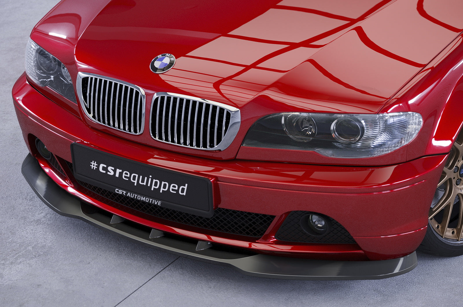 Eleron față Buză spoiler tip cupă cu ABE pentru BMW Seria 3 E46 Coupe / Cabriolet CSL073