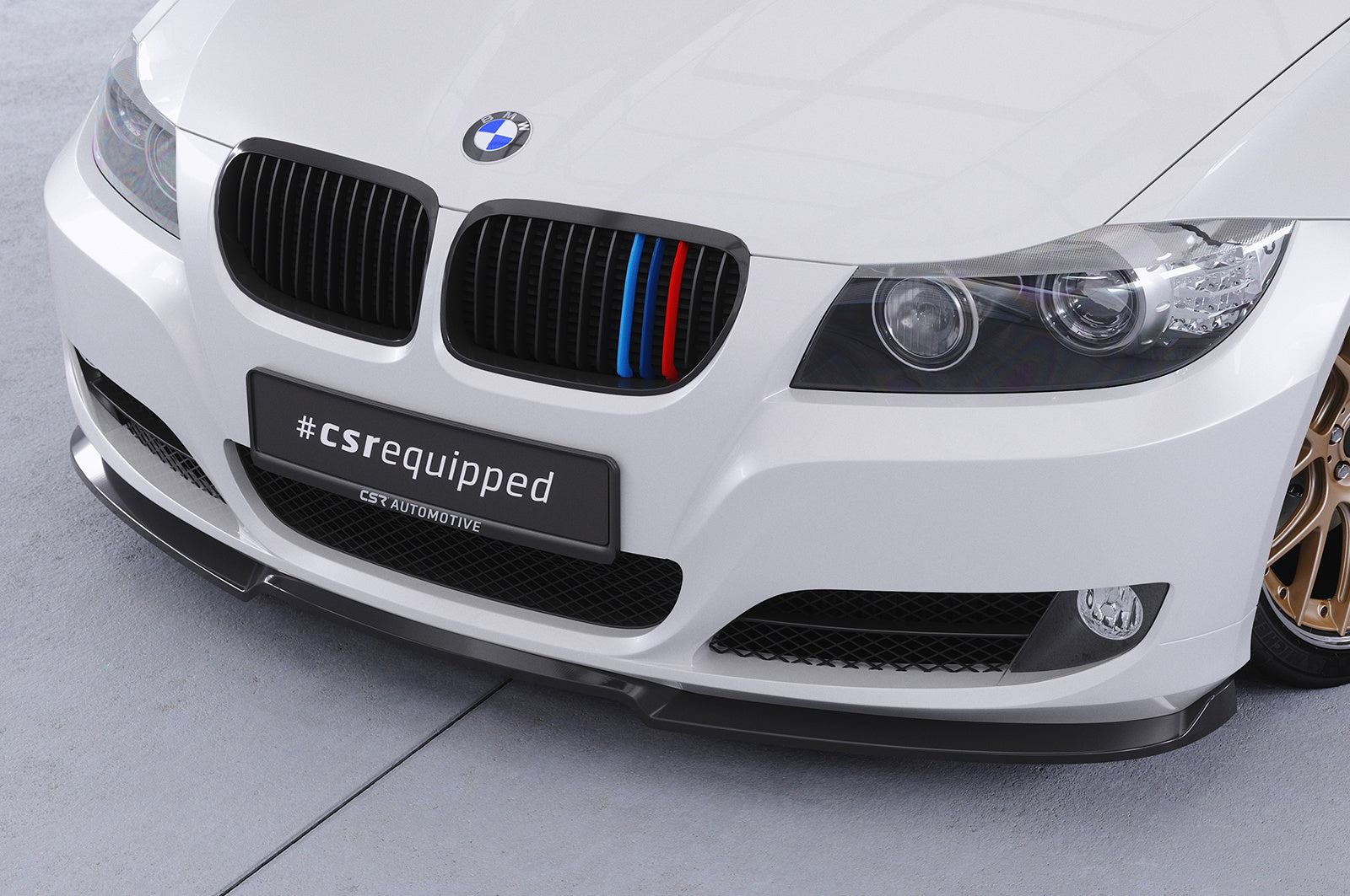Eleron față Buză spoiler cupe cu ABE pentru BMW Seria 3 E90/E91 LCI CSL602