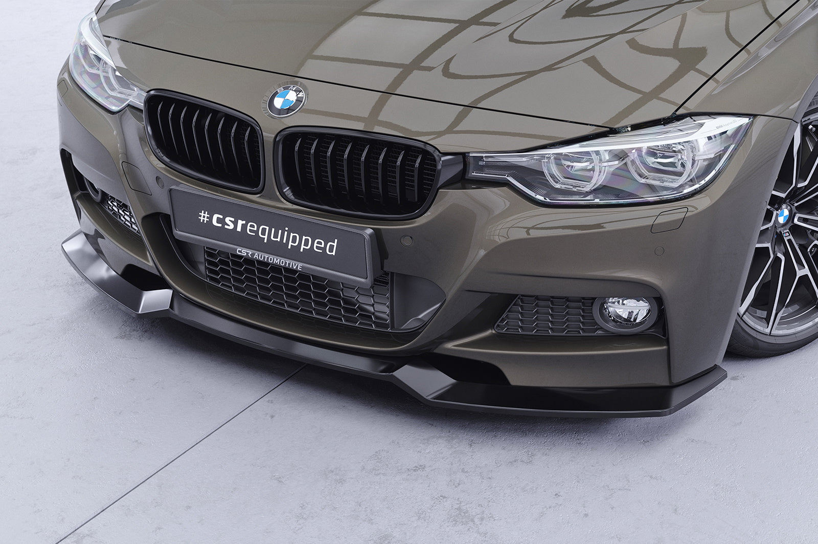 Eleron față Buză spoiler cupe cu ABE pentru BMW Seria 3 F30 / F31 CSL892