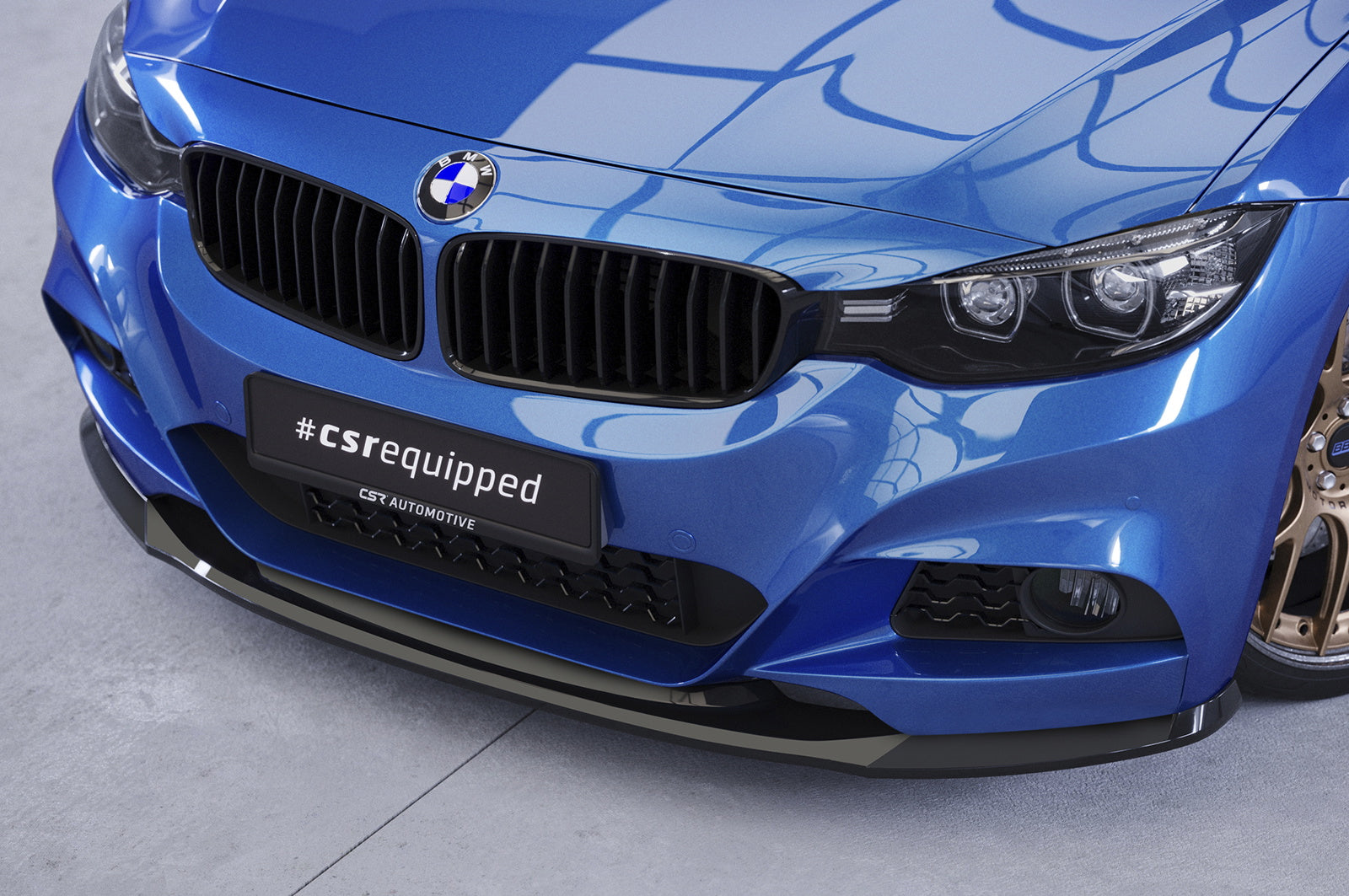 Eleron față Buză spoiler cupe cu ABE pentru BMW Seria 3 F34 Gran Turismo CSL741