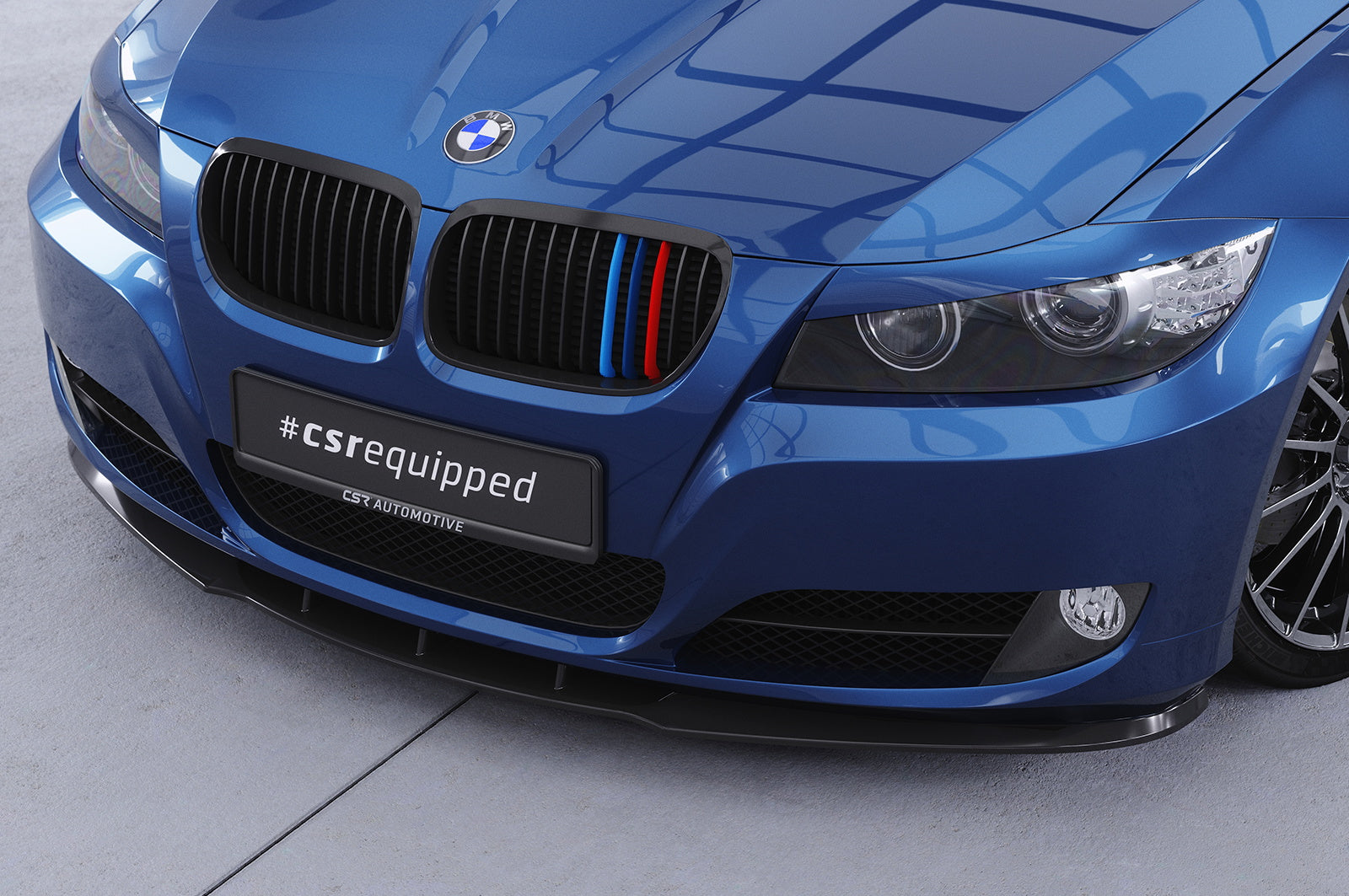 Eleron față Buză spoiler cupe cu ABE pentru BMW E90 / E91 LCI CSL327