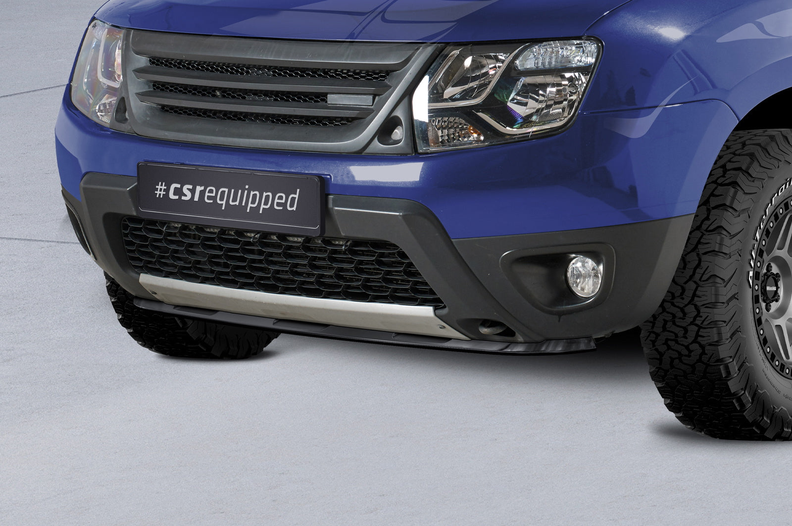 Eleron față Buză spoiler cupă cu ABE pentru Dacia Duster I CSL584