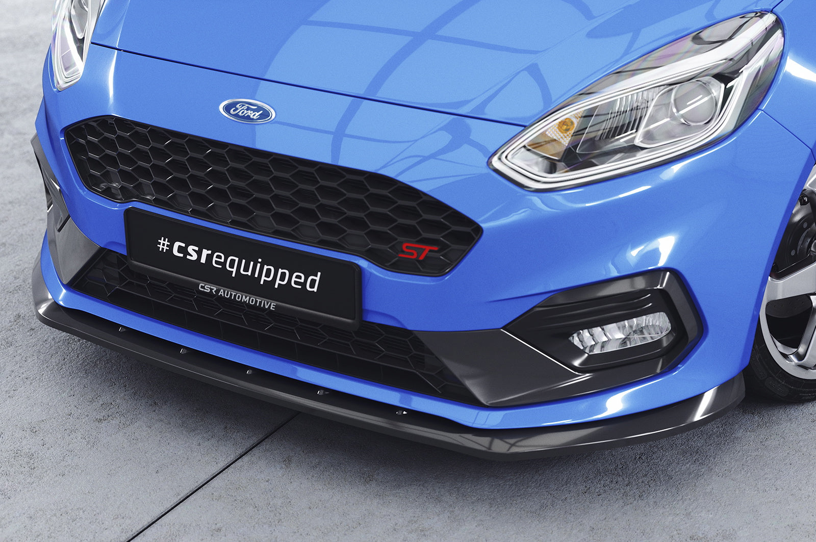 Eleron față Buză spoiler cupă cu ABE pentru Ford Fiesta MK8 ST/ST-Line CSL409