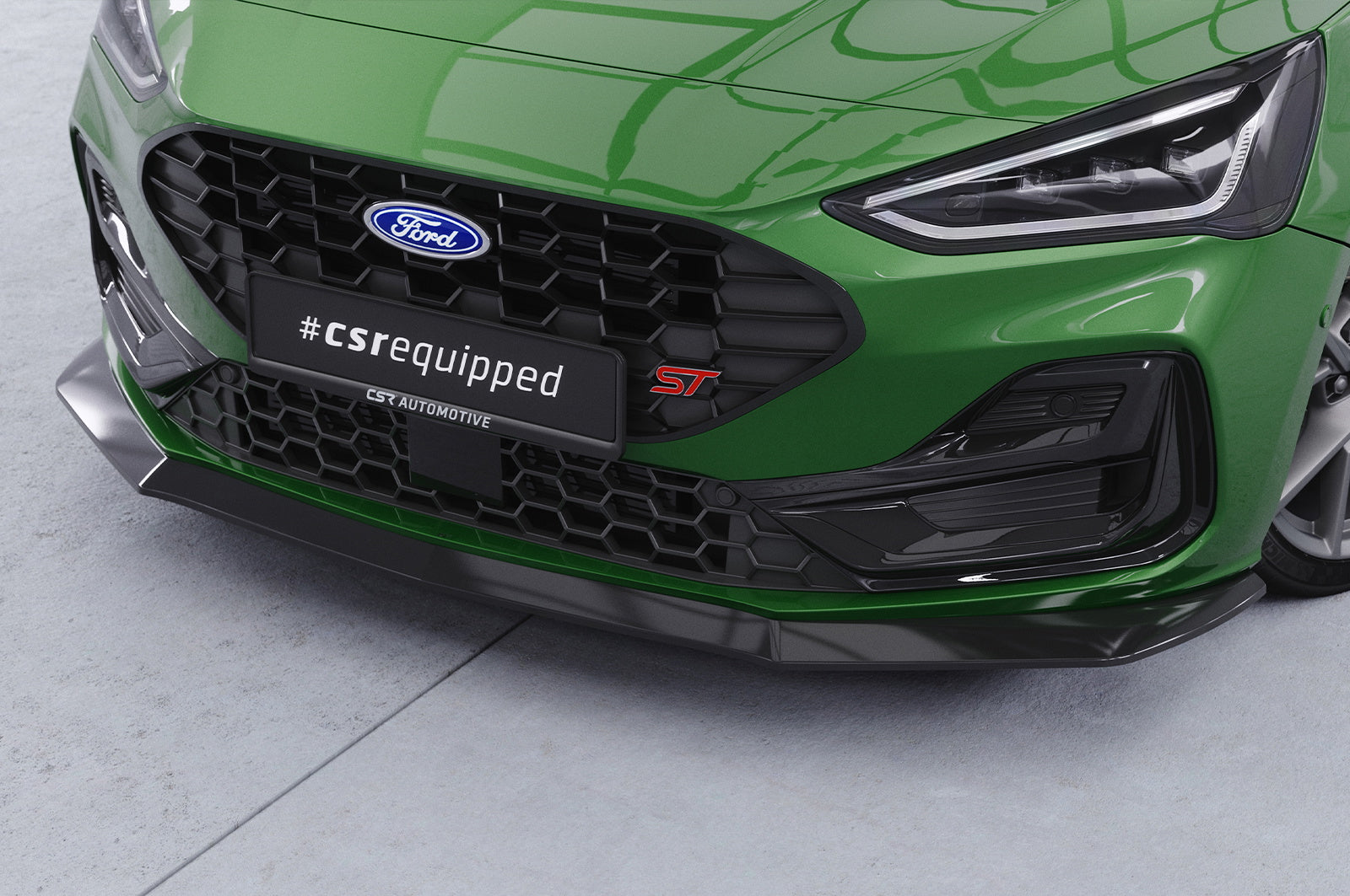 Eleron față Buză spoiler cupe cu ABE pentru Ford Focus MK4 ST / ST-Line CSL406