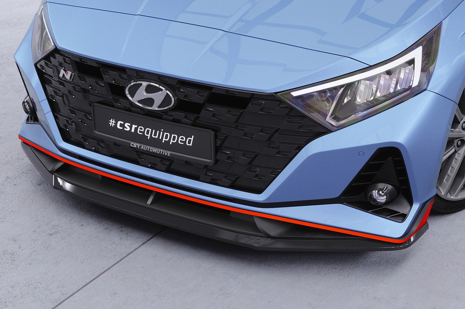 Eleron față Buză spoiler cupe cu ABE pentru Hyundai i20 (BC3) N / N-Line CSL588