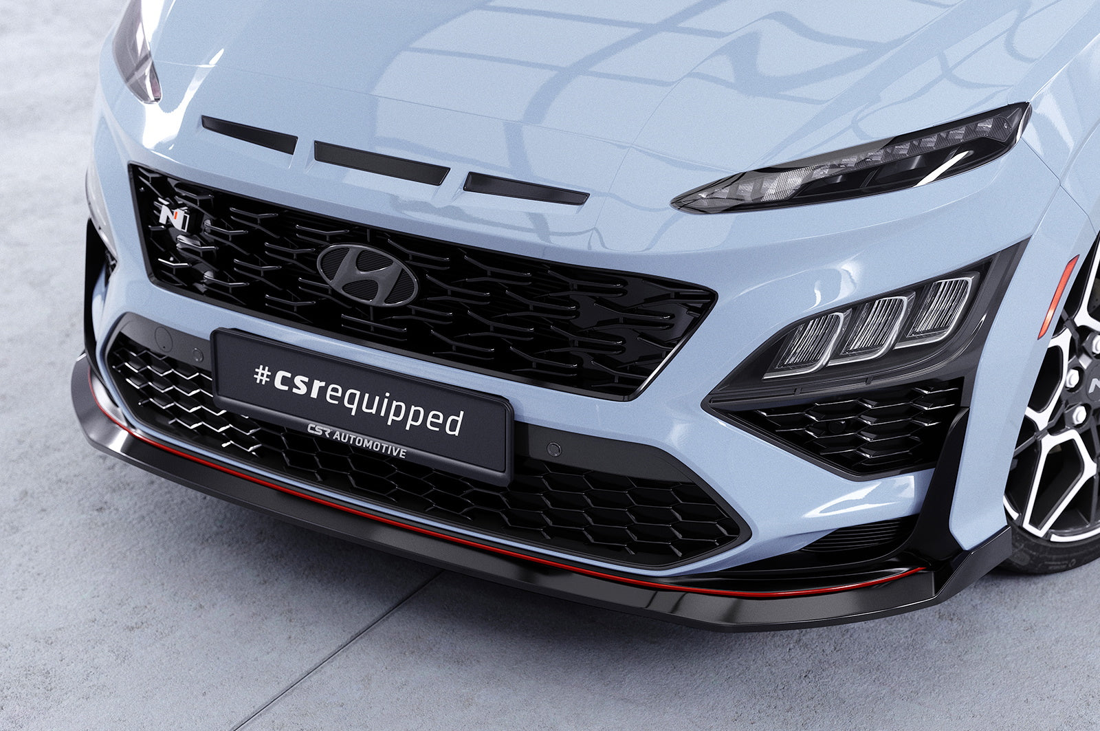 Eleron față Buză spoiler cupe cu ABE pentru Hyundai Kona N/N-Line CSL661