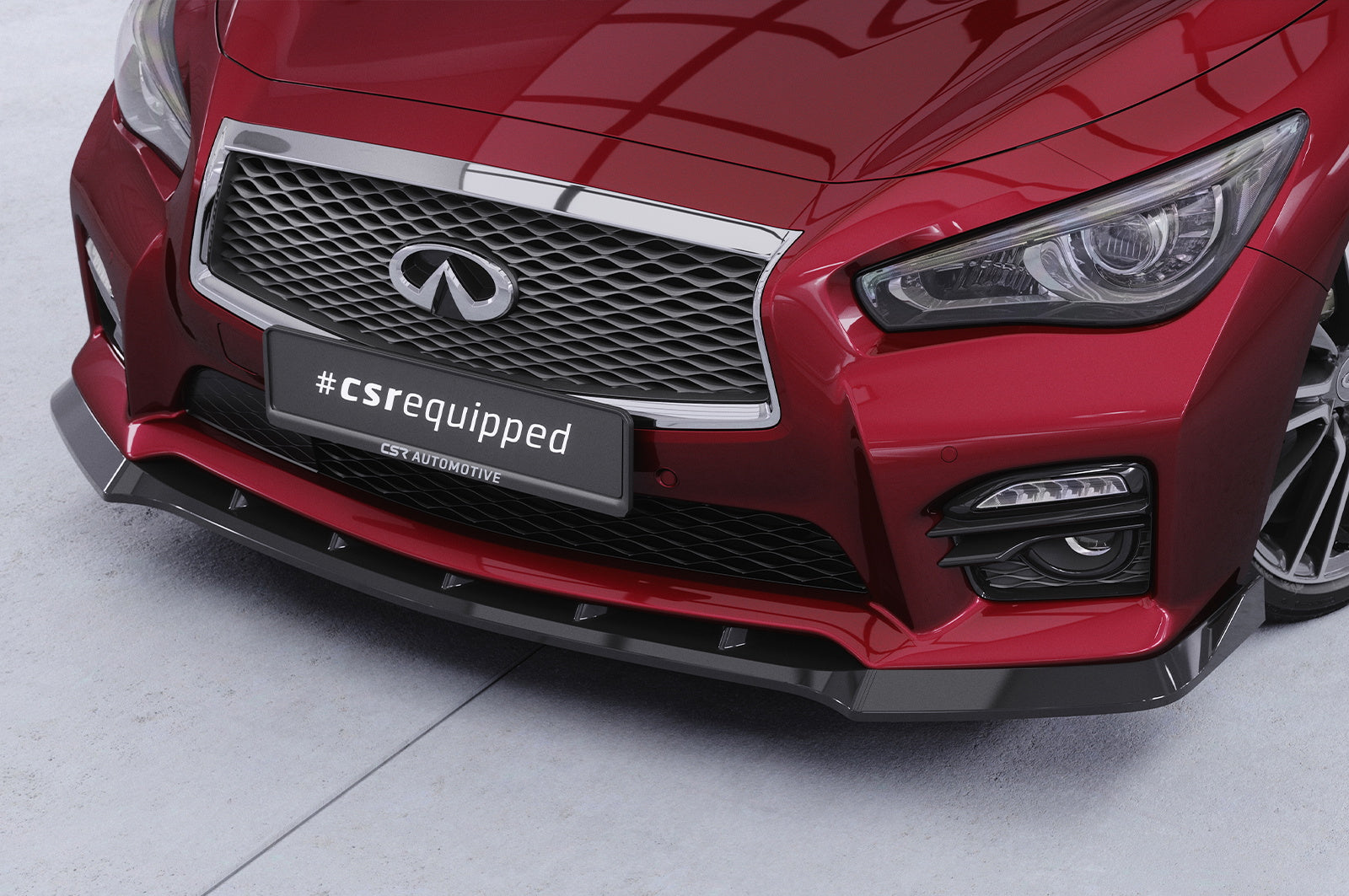 Eleron față Buză spoiler cupă cu ABE pentru Infiniti Q50 CSL914