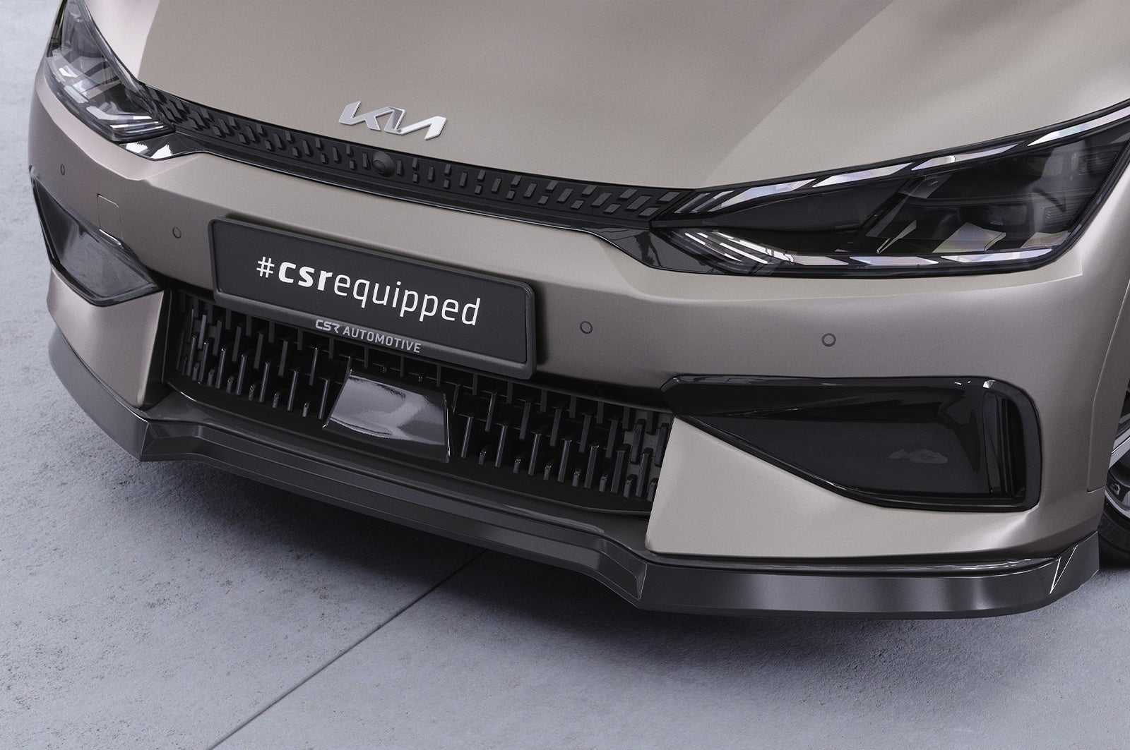 Eleron față Buză spoiler cupe cu ABE pentru Kia EV6 GT / GT-Line CSL814