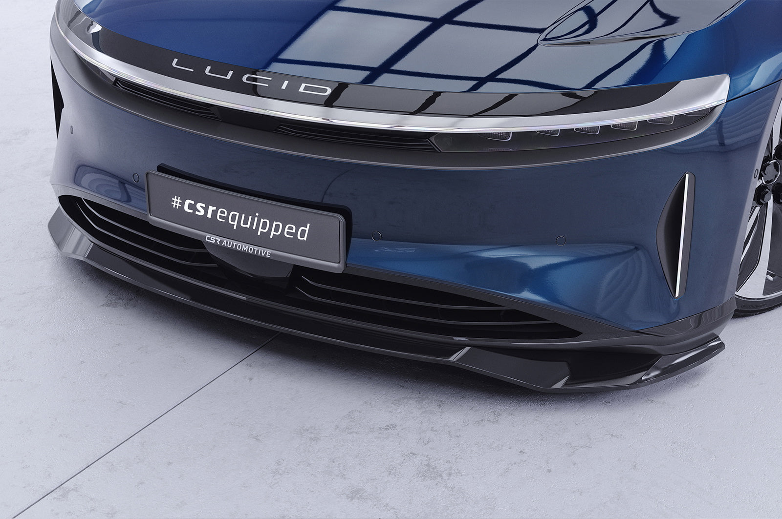 Eleron față Buză spoiler tip cupă cu ABE pentru Lucid Air CSL983