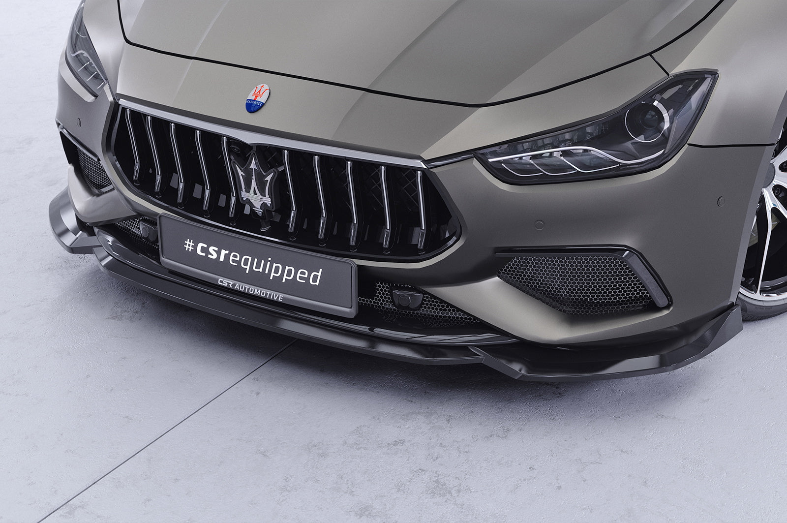 Eleron față Buză spoiler cupe cu ABE pentru Maserati Ghibli III (Tipo M157) CSL953