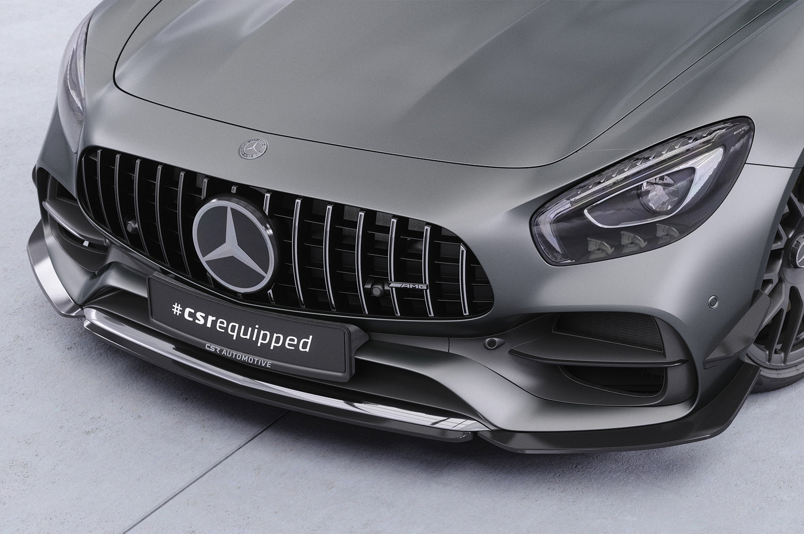 Eleron față Buză spoiler cupe cu ABE pentru Mercedes Benz AMG GT (190) CSL874