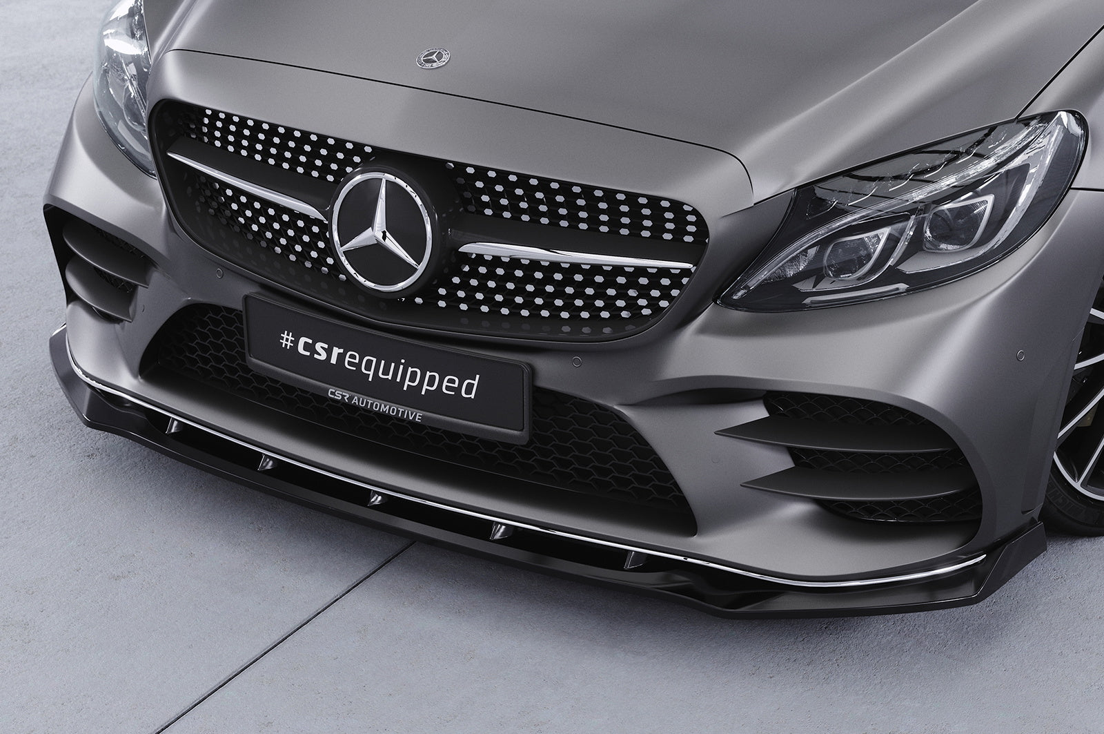 Eleron față Buză spoiler cupe cu ABE pentru Mercedes-Benz Clasa C W205 AMG-Line CSL696