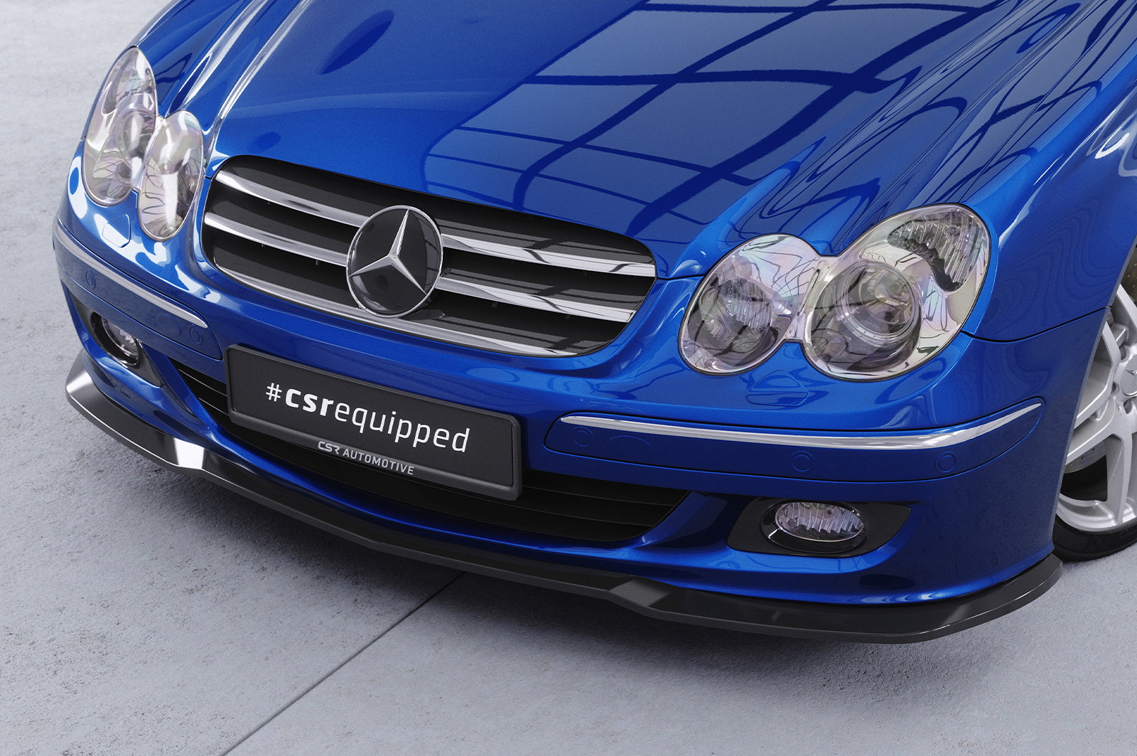 Eleron față Buză spoiler cupe cu ABE pentru Mercedes-Benz CLK A209 / C209 CSL550