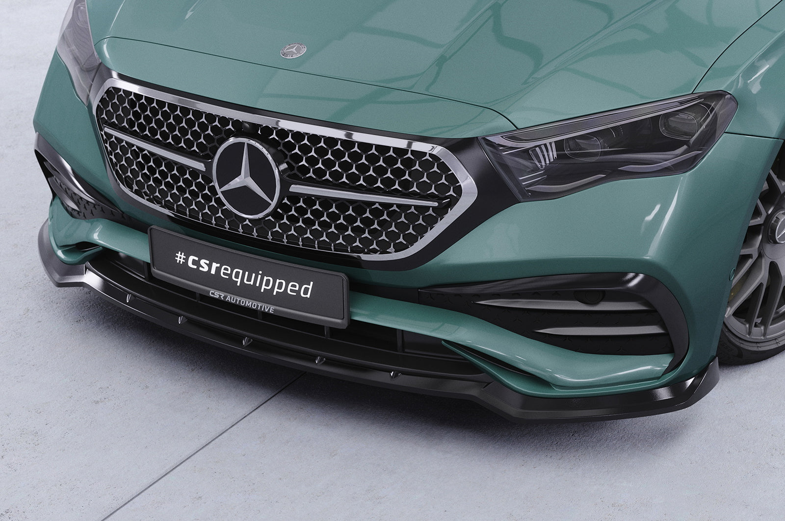 Eleron față Buză spoiler cupe cu ABE pentru Mercedes Benz Clasa E W214 / S214 CSL888