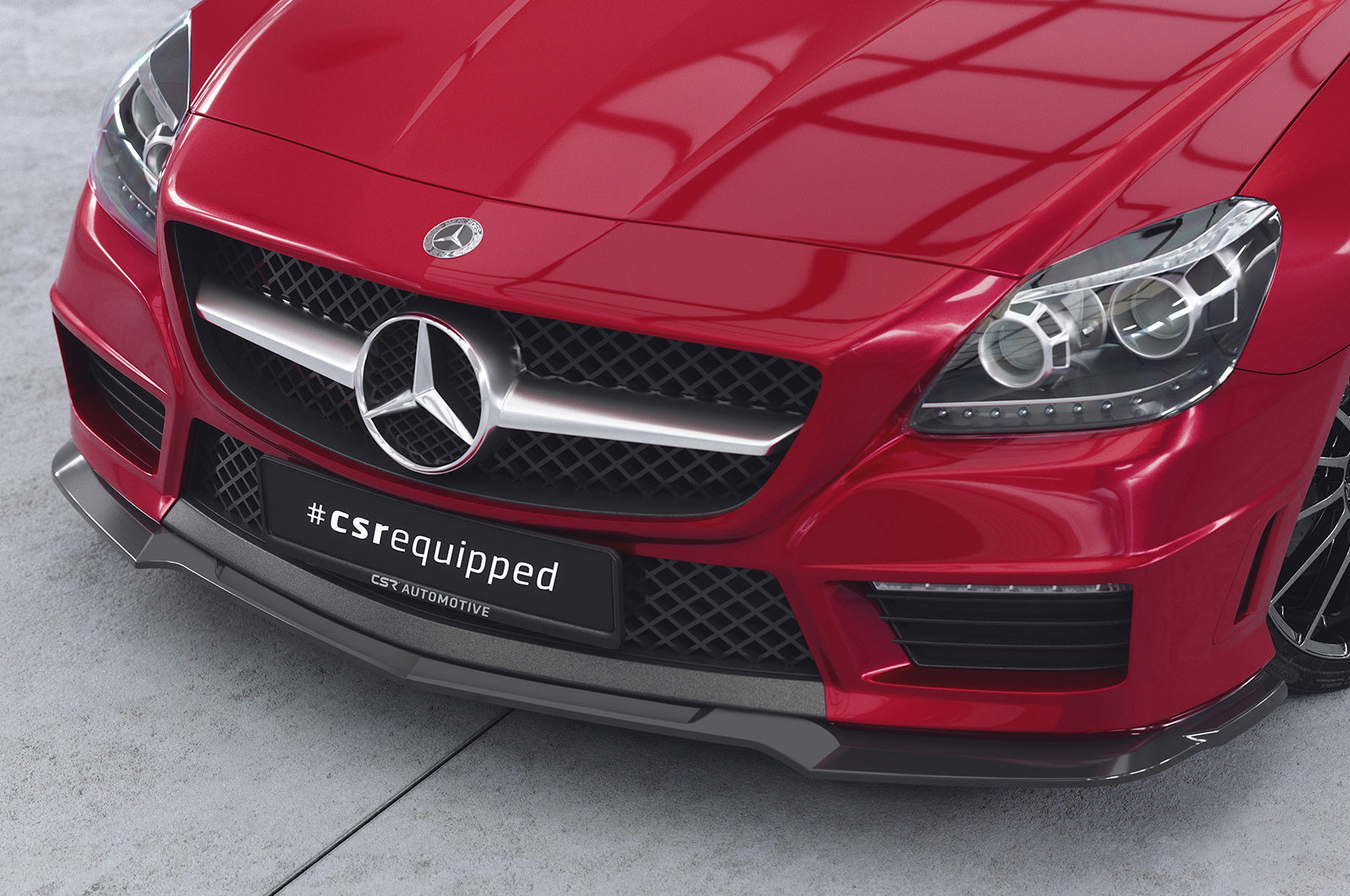 Eleron față Buză spoiler cupe cu ABE pentru Mercedes-Benz SLK R172 AMG-Line CSL655
