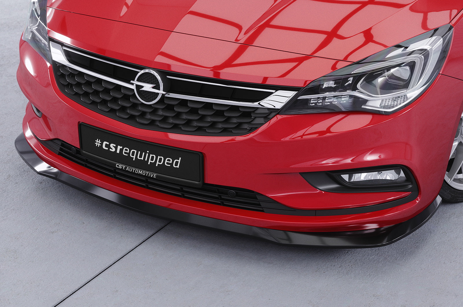 Eleron față Buză spoiler cupă cu ABE pentru Opel Astra K CSL419