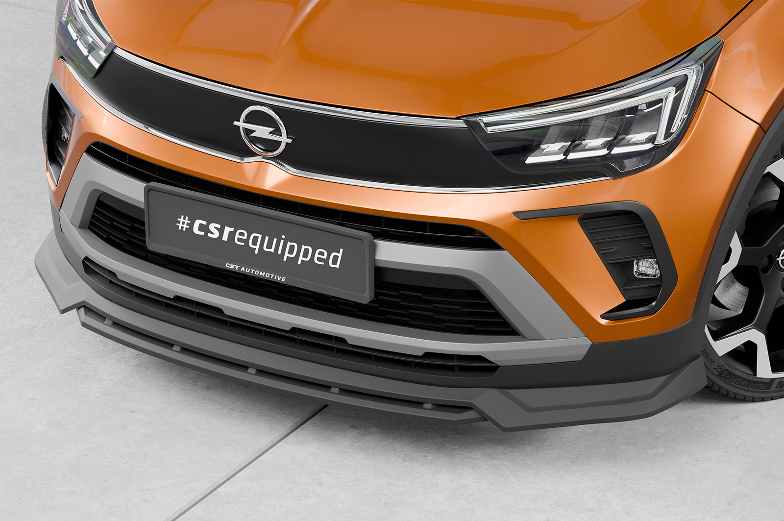 Eleron față Buză spoiler cupă cu ABE pentru Opel Crossland CSL675
