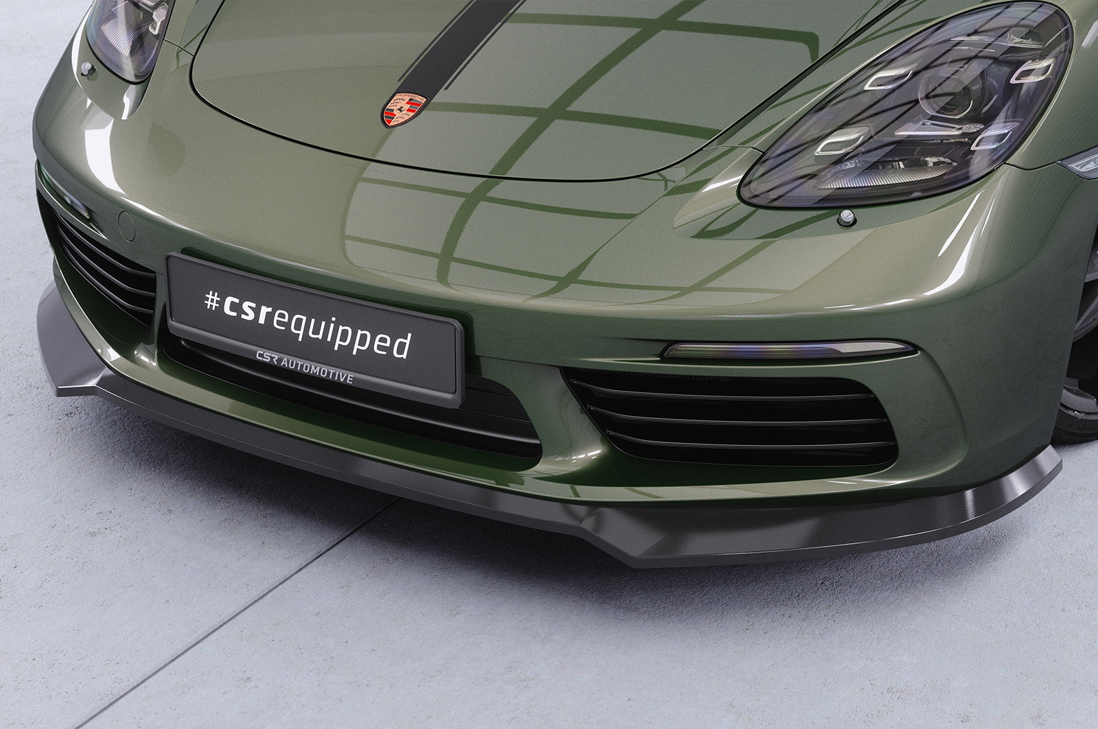 Eleron față Buză spoiler tip cupă cu ABE pentru Porsche 718 Boxster 982 / 718 Cayman 982 CSL853