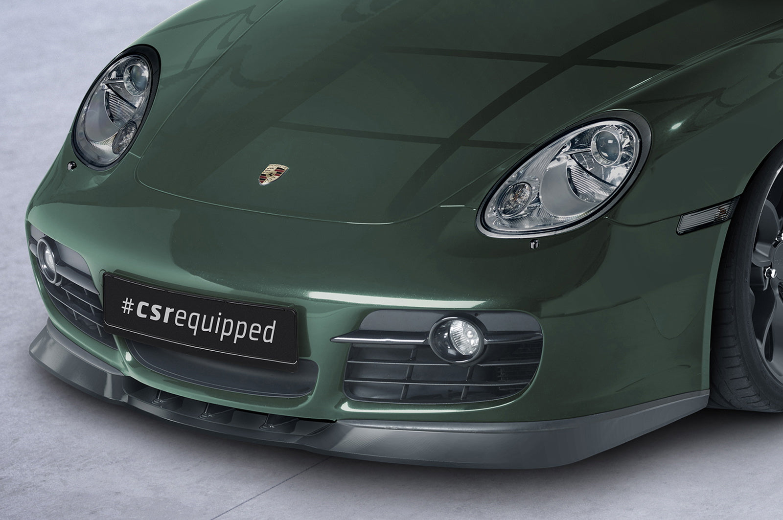 Eleron față Buză spoiler cupă cu ABE pentru Porsche 987c Cayman CSL609