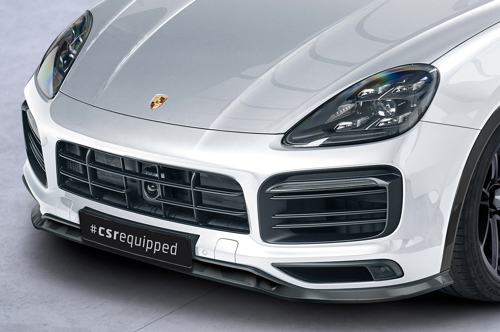 Eleron față Buză spoiler cupe cu ABE pentru Porsche Cayenne P0536/9YA CSL576