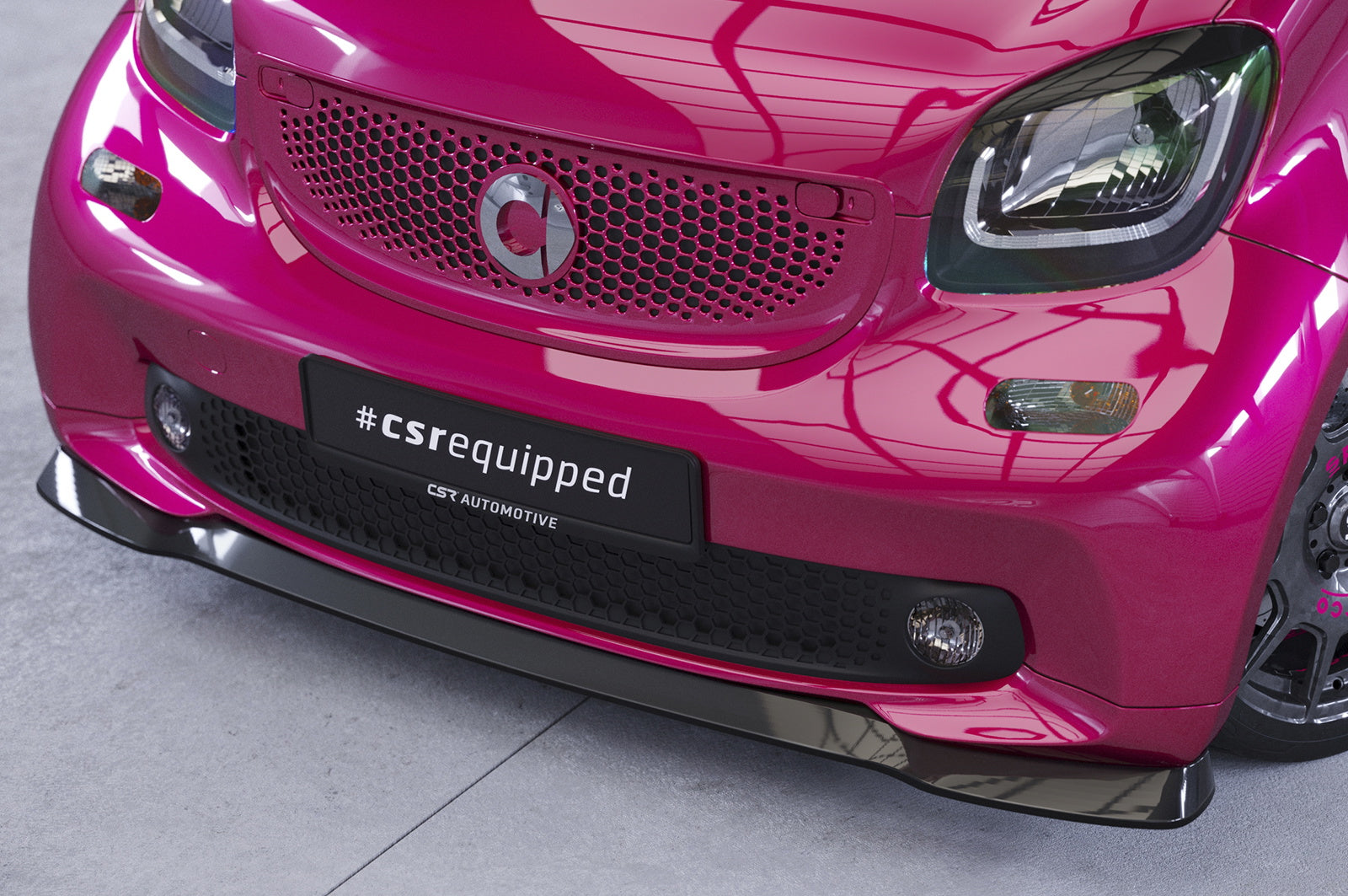 Eleron față Buză spoiler cupe cu ABE pentru Smart fortwo 453 CSL519