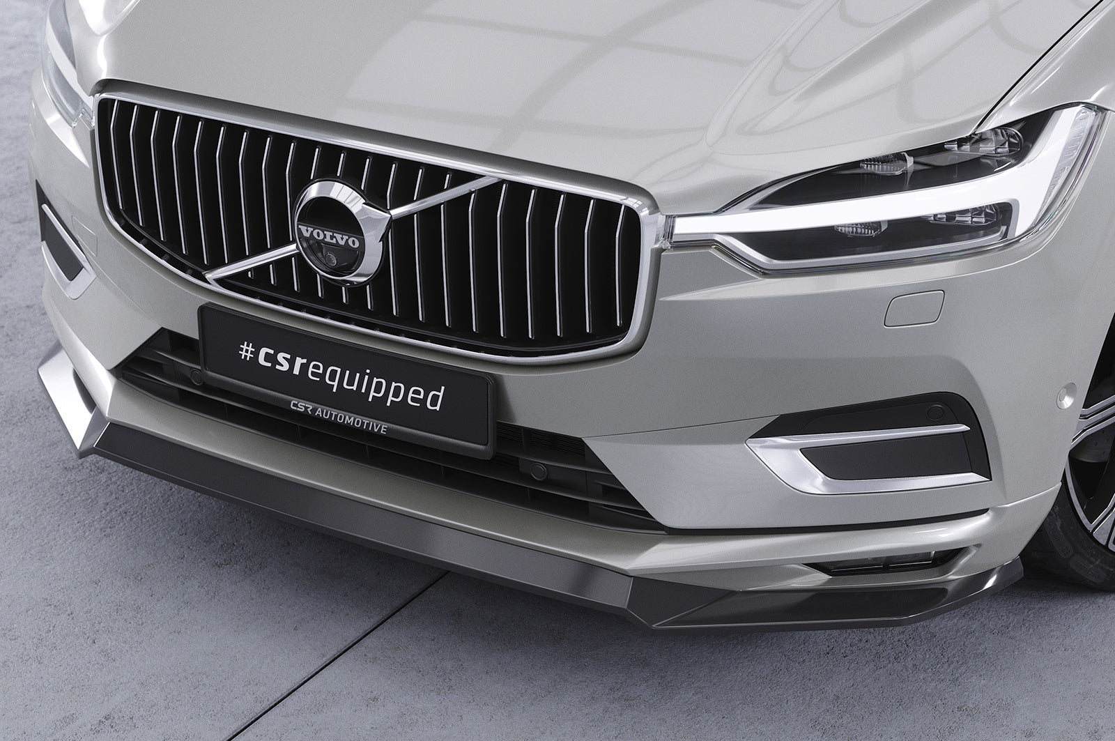 Eleron față Buză spoiler cupă cu ABE pentru Volvo XC60 II (SPA) CSL587