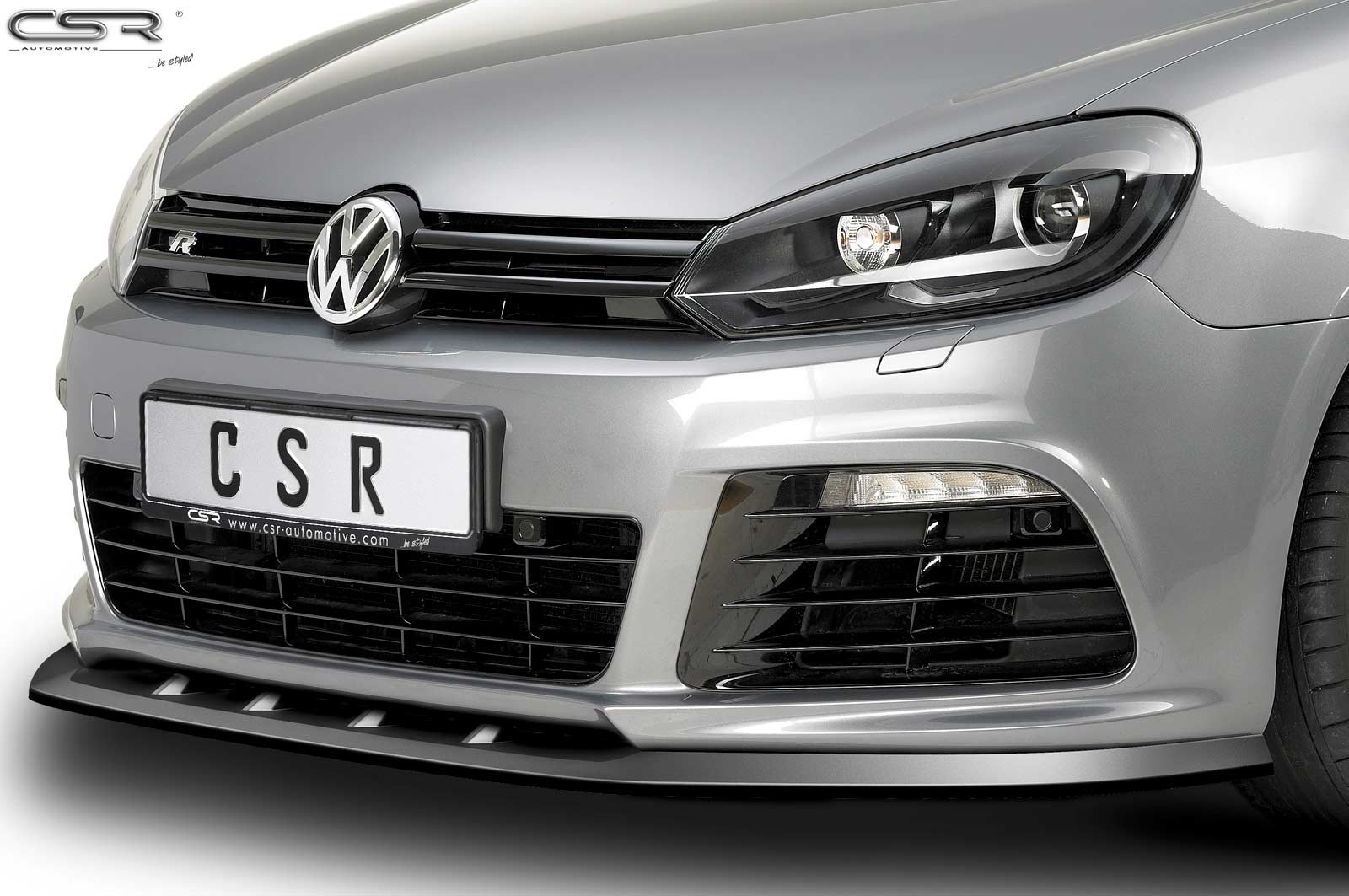 Eleron față Buză spoiler cupă cu ABE pentru VW Golf 6 R CSL002