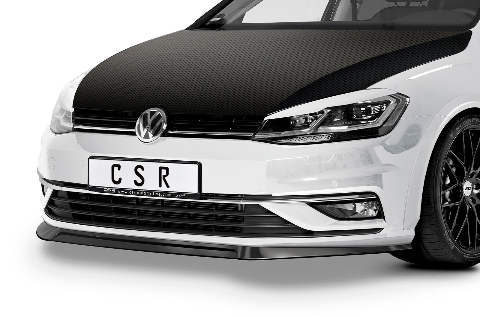 Eleron față Buză spoiler cupă cu ABE pentru VW Golf 7 CSL324