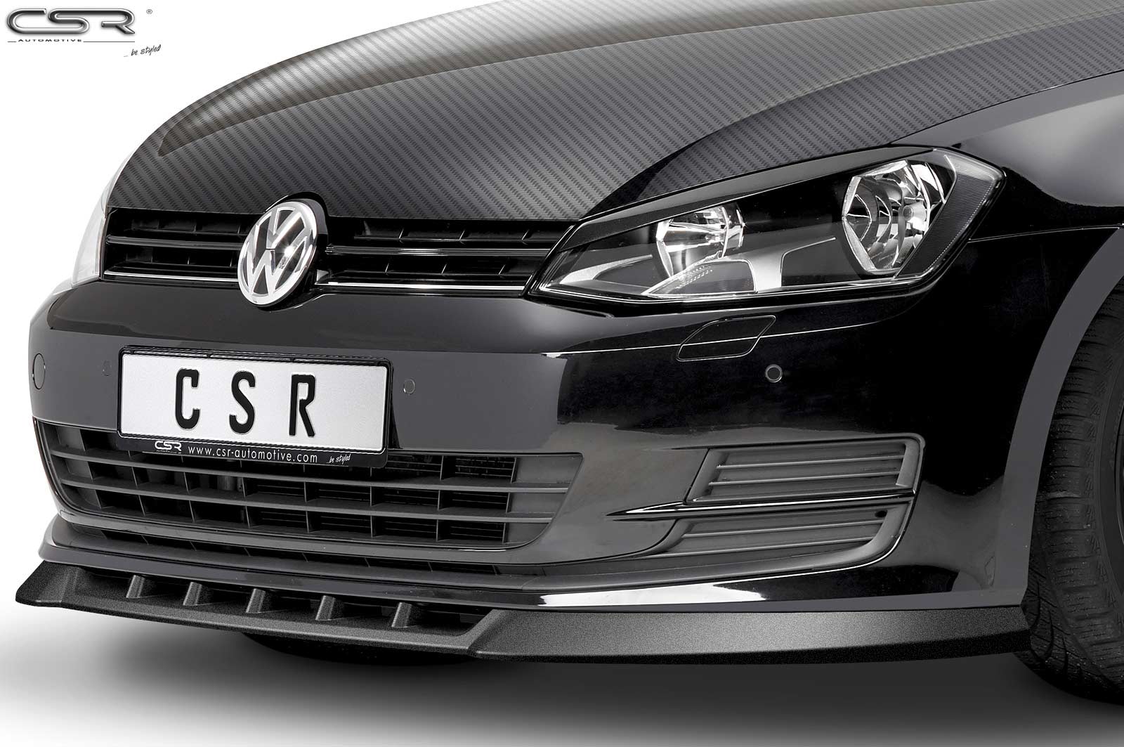 Eleron față Buză spoiler cupă cu ABE pentru VW Golf 7 CSL332