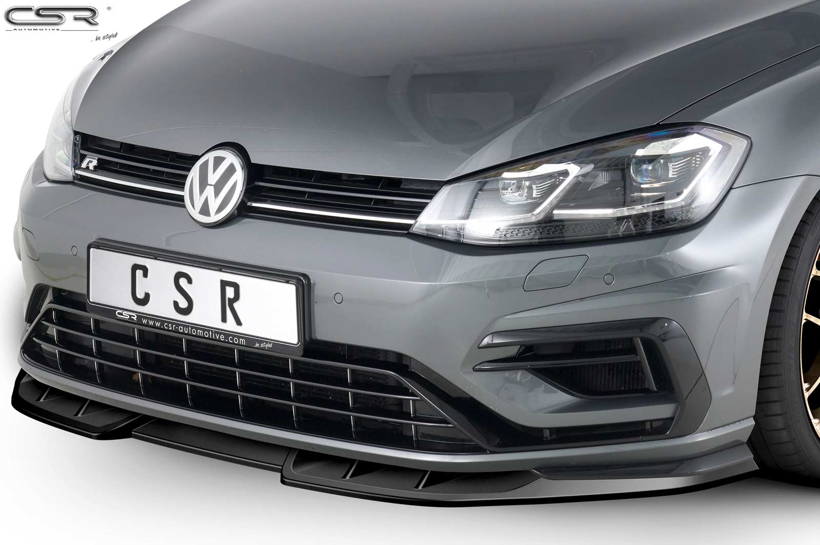 Eleron față Buză spoiler cupă cu ABE pentru VW Golf 7 R CSL373