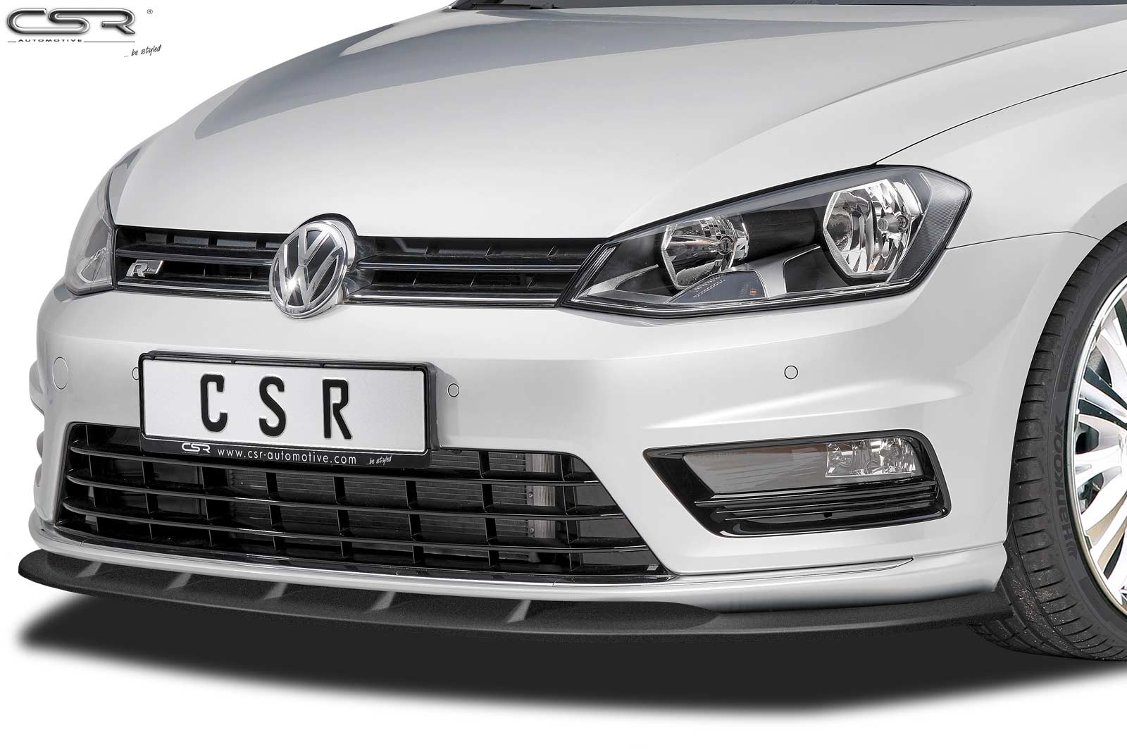 Eleron față Buză spoiler cupă cu ABE pentru VW Golf 7 R-Line CSL333