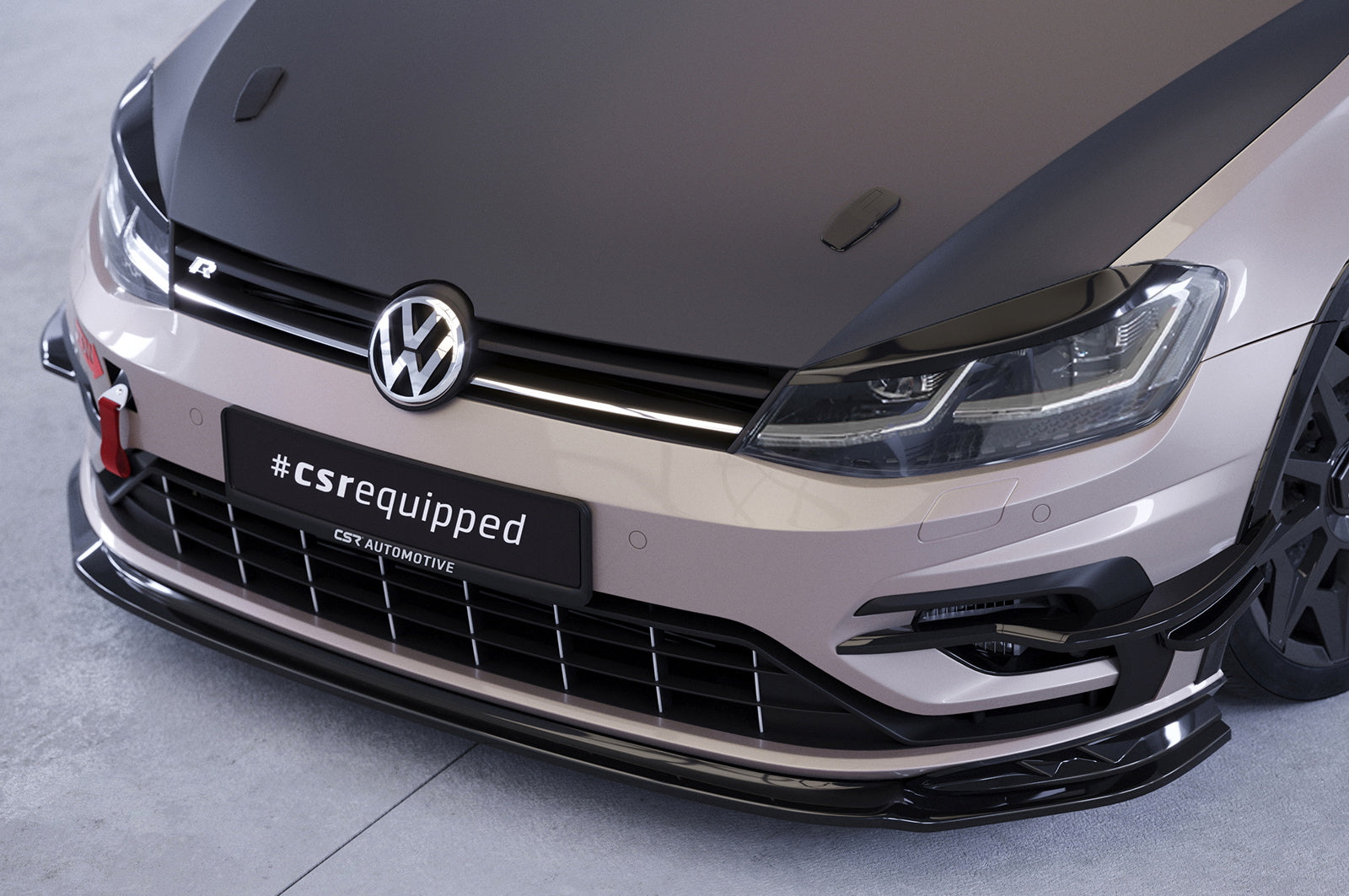 Eleron față Buză spoiler cupe cu ABE pentru VW Golf 7 (Tip AU) R CSL625