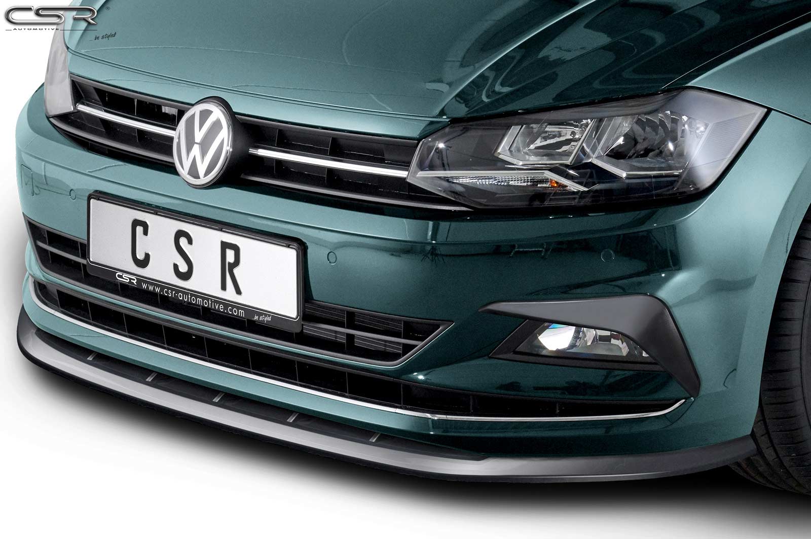Eleron față Buză spoiler cupe cu ABE pentru VW Polo VI 2G (Tip AW) CSL417