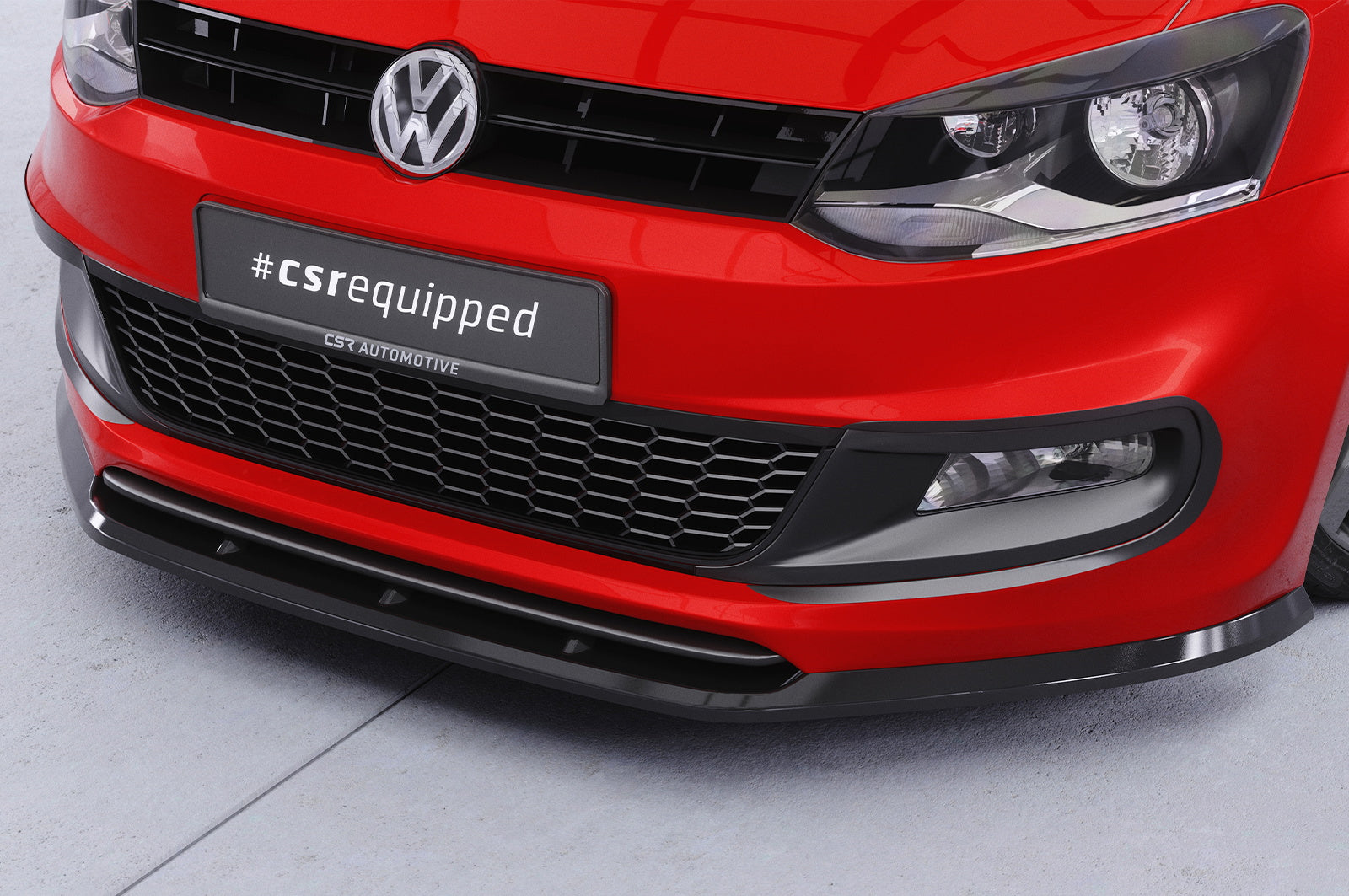 Eleron față Buză spoiler cupe cu ABE pentru VW Polo V (Tip 6R, 6C) R-Line CSL400