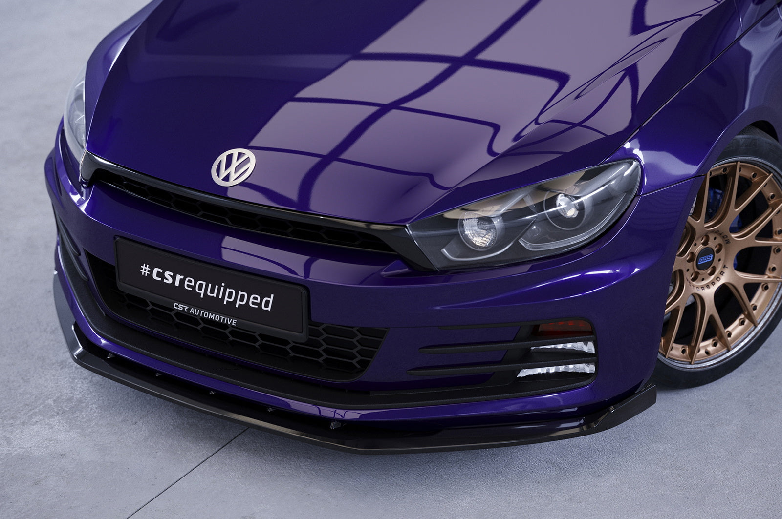 Eleron față Buză spoiler cupă cu ABE pentru VW Scirocco III CSL384