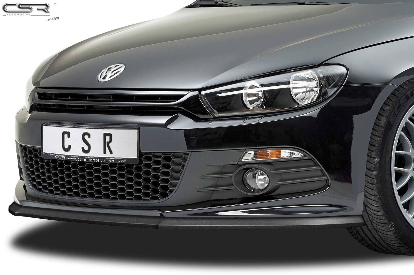Eleron față Buză spoiler cupe cu ABE pentru VW Scirocco III R-Line CSL385