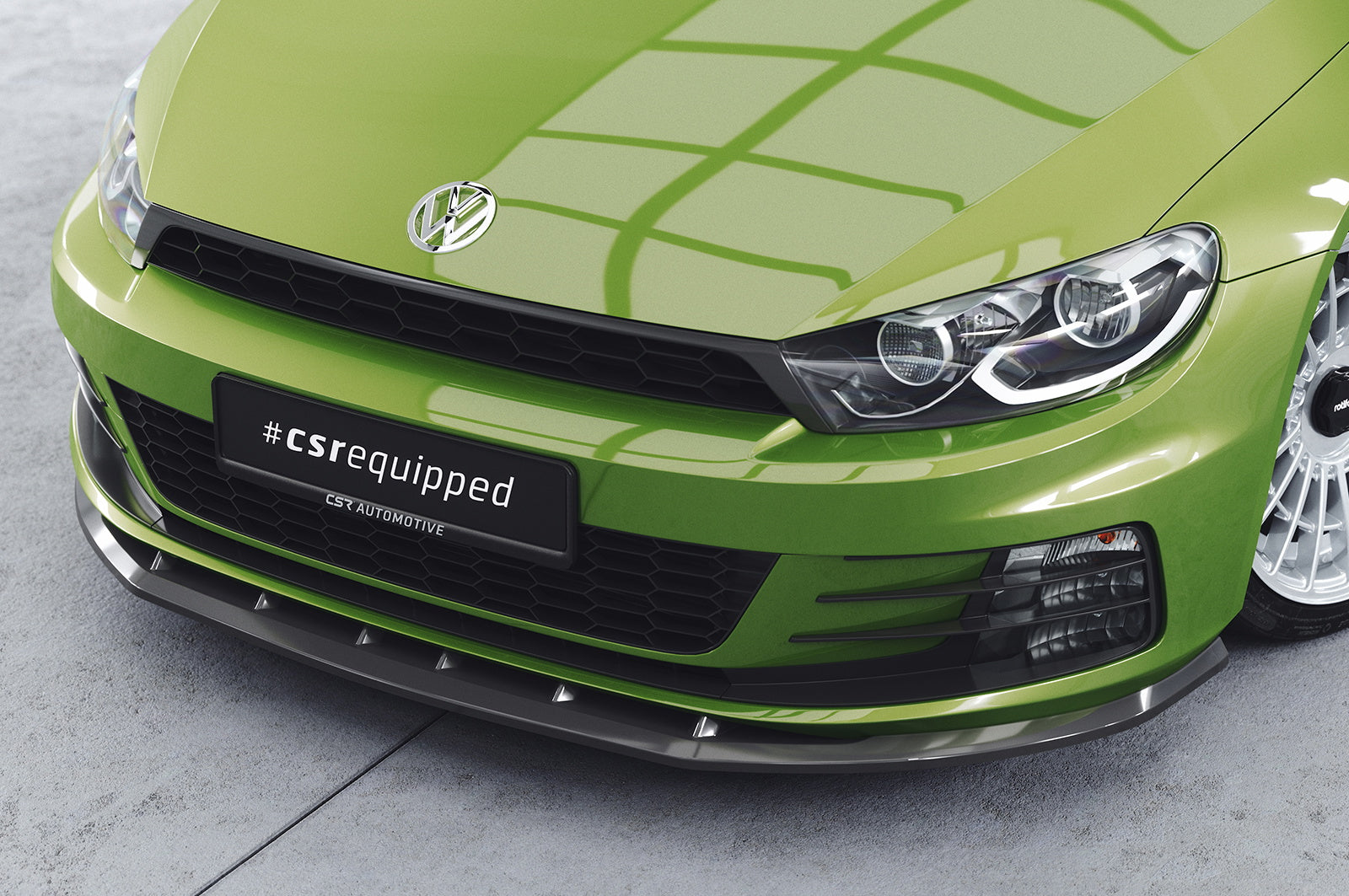 Eleron față Buză spoiler cupe cu ABE pentru VW Scirocco III R-Line CSL386