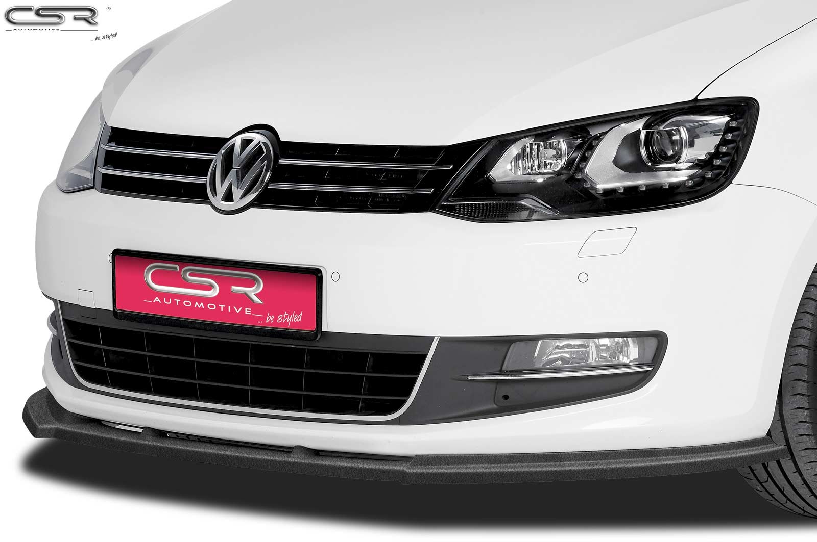 Eleron față Buză spoiler cupă cu ABE pentru VW Sharan II CSL184