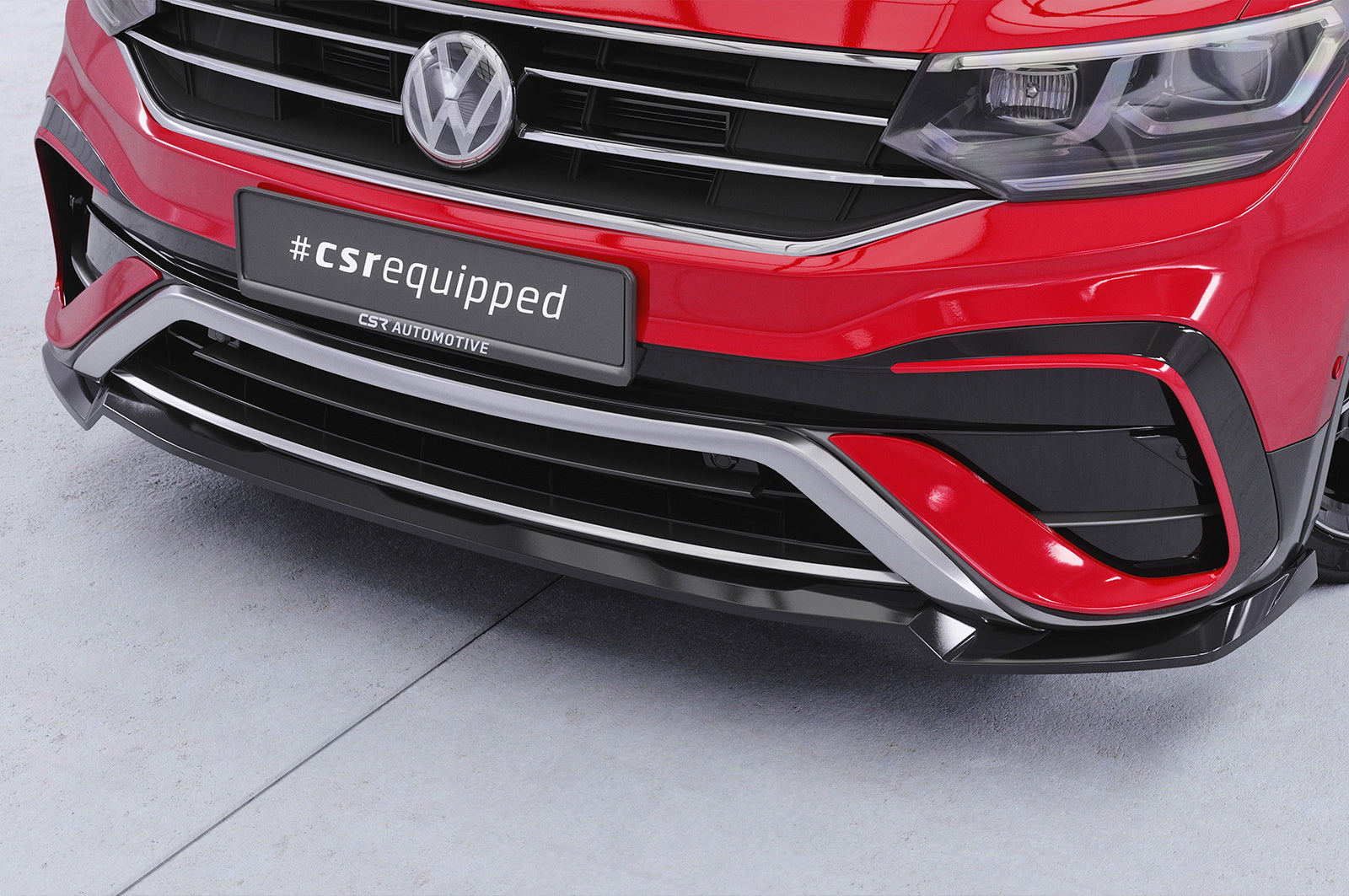Eleron față Buză spoiler cupe cu ABE pentru VW Tiguan 2 (Tip AD) Allspace CSL793
