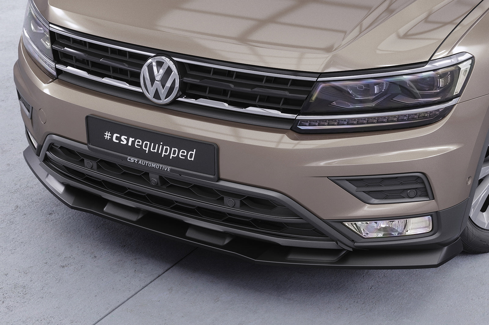 Eleron față Buză spoiler cupe cu ABE pentru VW Tiguan 2 (Tip AD) Baza CSL658